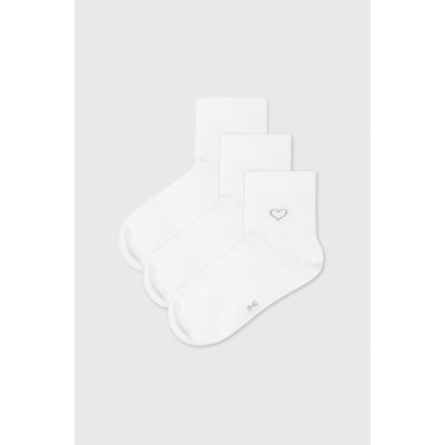 Lonka 3PACK dámské ponožky Filiona bílá – Sleviste.cz