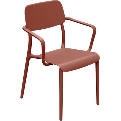 Lazy Momo Židle s područkami RIMO 570x555x840 mm Pálená cihla – Hledejceny.cz
