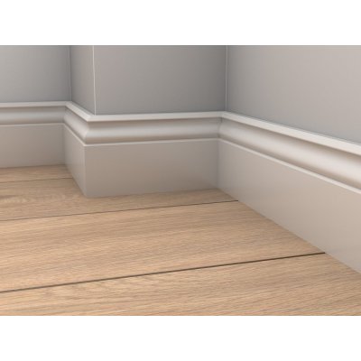 Krono Original LK100F24 Podlahová lišta bílá 2,4m – Hledejceny.cz