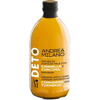 Acetificio Andrea Milano DETOX Bio jablečný ocet se zázvorem a kurkumou 500 ml – Zboží Dáma