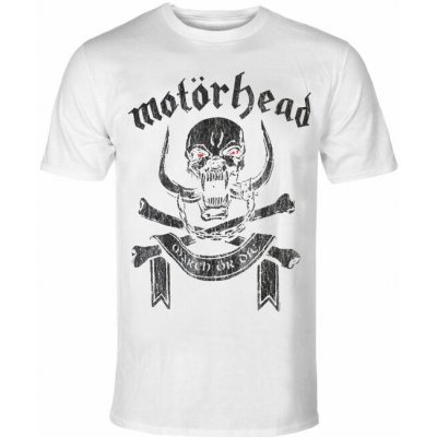 Rock Off tričko pánské Motörhead March Or Die WHITE MHEADTEE68MW