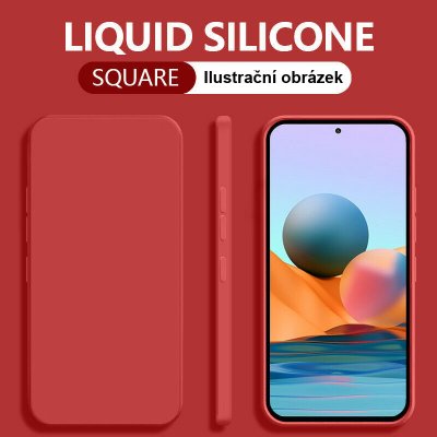 Pouzdro AC mobile Barevný Silikonový Realme 8 5G Červené – Zboží Mobilmania