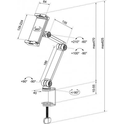 Neomounts DS15-545BL1 – Zboží Mobilmania