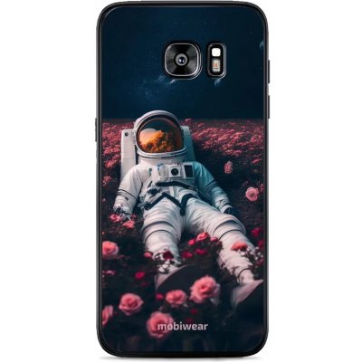 Pouzdro Mobiwear Glossy Samsung Galaxy S7 Edge - G002G Astronaut v růžích