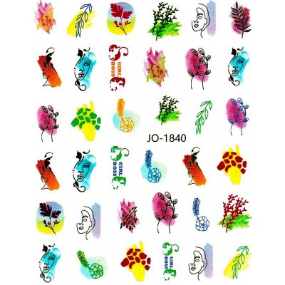 Samolepky na nehty Colorful JO-1840 – Hledejceny.cz