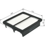 Vzduchový filtr BOSCH F 026 400 224 – Hledejceny.cz