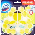 Domestos Power 5 tuhý závěsný WC blok Lime 3 x 55 g – Zboží Mobilmania