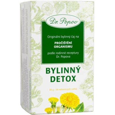 Dr.Popov Bylinný detox porcovaný čaj 30 g – Zboží Mobilmania