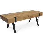 Autronic AHG 262 OAK 120x40x40 cm deska MDF dekor divoký dub kov + černý mat – Sleviste.cz