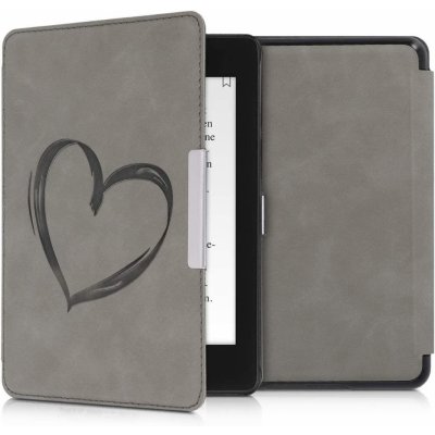 KW Mobile Brushed Heart KW4897505 Pouzdro pro Amazon Kindle Paperwhite 4 2018 šedé 4063004067079 – Zboží Mobilmania