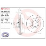 Brzdový kotouč BREMBO 09.6866.10