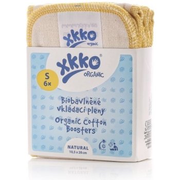 XKKO Kikko Organic Vkládací pleny Twill Natural S 6 ks