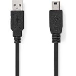 Nedis CCGL60300BK10 USB na mini USB, USB 2.0, zástrčka USB, zástrčka mini USB, 1m, černý – Zboží Živě