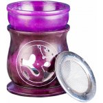 Nefertitis Aroma lampa kadidelnice z mastku se symbolem Óm fialová NF23001 výška 10 cm – Zboží Dáma