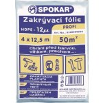 SPOKAR Zakrývací fólie 4 x 12,5 m, HDPE 12µ PROFI – Hledejceny.cz