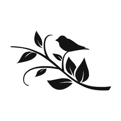 Artemiss Ptáček na větvičce plastová šablona 271 B 14,5x14,5cm – Sleviste.cz