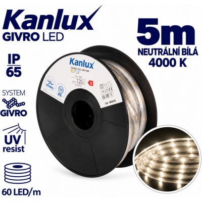 Světelný had GIVRO LED 5M-NW Kanlux 39191 – Hledejceny.cz