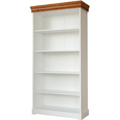 AV interiery Knihovna Piemonte 96x37x194 masiv borovice provensálský styl