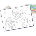 Radost v písku Šablona na pískování pro tatínka 1 A5 148 x 210 mm – Zboží Dáma