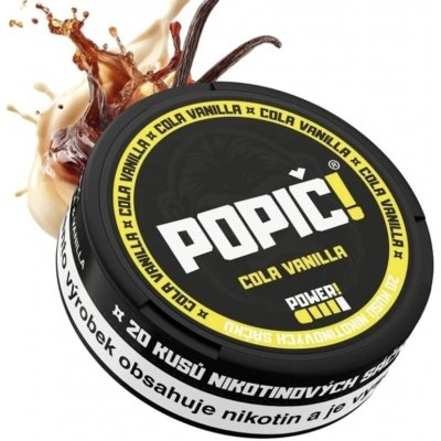 Popič! nikotýnové sáčky Cola & Vanilla 16 mg 20 sáčků – Zboží Dáma