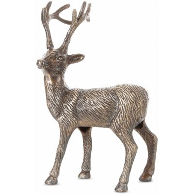 EUROFIRANY VÁNOČNÍ DEKORAČNÍ FIGURKA DEER 31CM TMAVÁ ZLATÁ – Hledejceny.cz