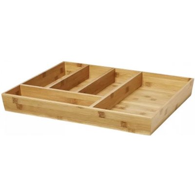 Goodhome Organizér do šuplíku, do kuchyně, příborník - NITAKI bambusový 51 x 43 cm – Zboží Dáma