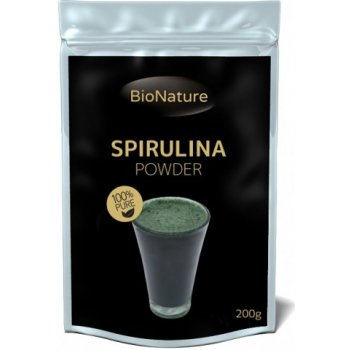 Bionature Spirulina prášok 100% čisté prírodné zloženie 200 g