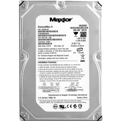 Maxtor 250GB SATA II 3,5", STM3250820AS