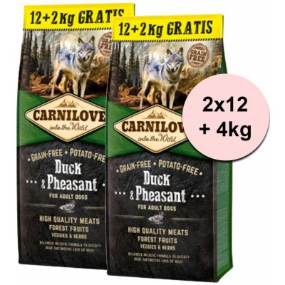 Carnilove Duck & Pheasant for Adult Dogs 2 x 12 kg – Zboží Mobilmania