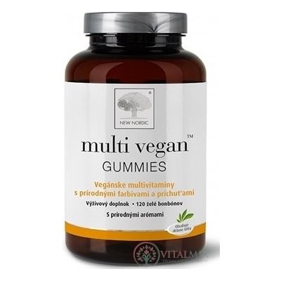 NEW NORDIC multi vegan Gummi multivitaminové želé bonbóny 120 ks – Hledejceny.cz