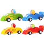 Bigjigs Toys Barevné závodní auto 1ks – Sleviste.cz