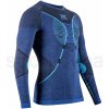 Pánské sportovní tričko X-Bionic Merino Shirt LG SL M CL-WT06W23M-A654 dark ocean/sky blue