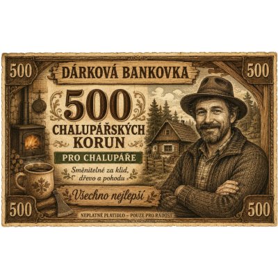Bezvadary.cz | Dárková bankovka pro chalupáře k narozeninámA3 42x30cm db22 – Hledejceny.cz