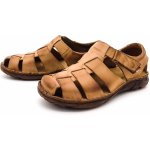 Klondike pánské kožené sandále S-36 hnědé – Zboží Dáma