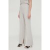 Dámské klasické kalhoty Calvin Klein dámské kalhoty jednoduché high waist K20K207258 šedé