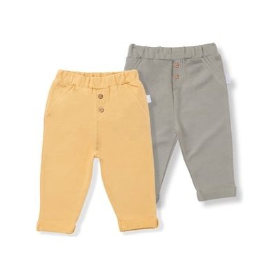 LITTLE Kalhoty Savannah 2 pack olive green / sand