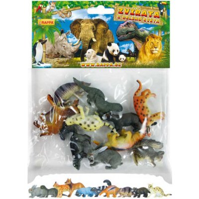 Dudlu Zvířata divoká lesní plastové figurky zvířátka set 10ks