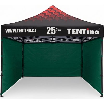 TENTino STEEL HEXAGON 3x3m 9A - ZELENÁ, konstrukce + střecha TENTino + 4x boční strana – Hledejceny.cz