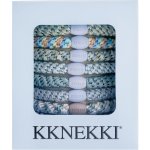 KKNEKKI Dárková sada gumiček KKnekki Sky Edition – set 8 ks, modrá barva, textil – Zboží Dáma