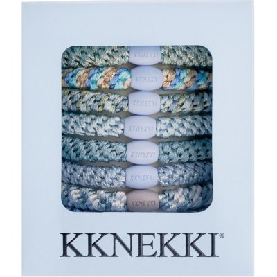 KKNEKKI Dárková sada gumiček KKnekki Sky Edition – set 8 ks, modrá barva, textil – Zboží Dáma