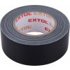 Stavební páska Extol Premium Páska lepicí textilní univerzální 50mm x 50 m x 0,18 mm černá