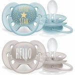 Avent silikon šidítko Philips Ultrasoft modrá/šedá 2 ks – Zboží Dáma