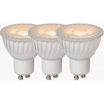 Lucide LED žárovka Ø 5 cm stmívatelné GU10 3x4,5W 3000K Bílá Set of 3