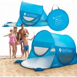 Samostatně stojící plážový Stan Outtec UV50 modrý – Zboží Mobilmania