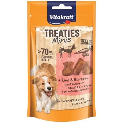 Vitakraft Dog pochoutka Treaties Minis hovězí mrkev 48 g – Zboží Mobilmania