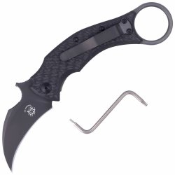 Fox Knives FOX/BASTINELLI BIRD FOLDING KNIFE STAINLESS STEEL ELMAX PVD BLD,BRONZE TIT.FRAME LOC