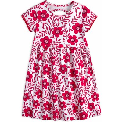 Dívčí šaty KYLY KVĚTY bílo červené – Hledejceny.cz