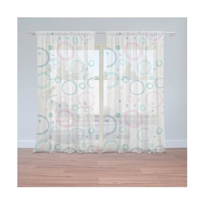 Sablio Záclony Bublifuk: 2ks 150x250cm – Hledejceny.cz
