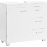 VASAGLE Skříňka pod umyvadlo se zásuvkami bílá, 70 × 64 × 30 cm – Sleviste.cz