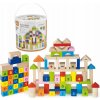 Dřevěná hračka Viga kostky Viga Farma 50 dílů Multicolor